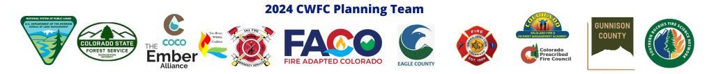 banner image of logos representing 2024CWFC planning team member agencies
